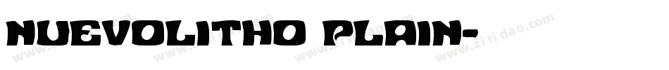 NuevoLitho Plain字体转换
